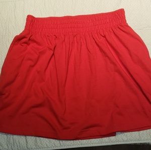 Forever 21, Red Skirt w/ pockets
